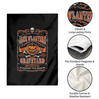Halloween Jack O Lantern Garden Flag Scary Skull Pumpkin Face - Wonder Print Shop