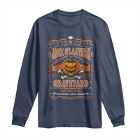 Halloween Jack O Lantern Long Sleeve Shirt Scary Skull Pumpkin Face - Wonder Print Shop