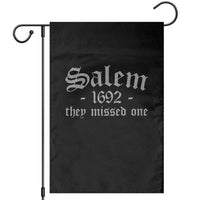 Salem 1692 They Missed One Garden Flag Halloween Feminist Witch Trials Gothic - Wonder Print Shop