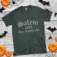 Salem 1692 They Missed One T Shirt Halloween Feminist Witch Trials Gothic - Wonder Print Shop