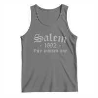Salem 1692 They Missed One Tank Top Halloween Feminist Witch Trials Gothic - Wonder Print Shop