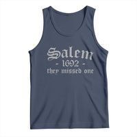Salem 1692 They Missed One Tank Top Halloween Feminist Witch Trials Gothic - Wonder Print Shop