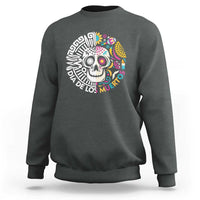 Day Of The Dead Sweatshirt Dia De Los Muertos Sugar Skull Mexican - Wonder Print Shop