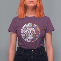 Day Of The Dead T Shirt For Women Dia De Los Muertos Sugar Skull Mexican - Wonder Print Shop