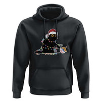 Funny Harris Supporter Hoodie Christmas Black Cat With Bauble