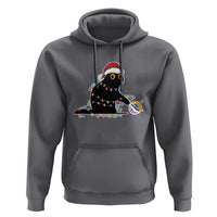 Funny Harris Supporter Hoodie Christmas Black Cat With Bauble