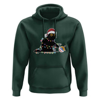 Funny Harris Supporter Hoodie Christmas Black Cat With Bauble