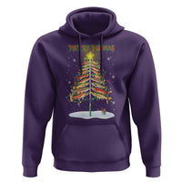 Funny Christmas Fishing Hoodie Merry Fishmas Fish Xmas Tree Star