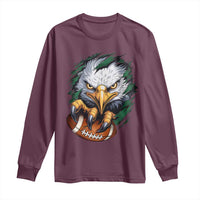 Philadelphia Fan Long Sleeve Shirt Green Eagles Sport Game Day - Wonder Print Shop