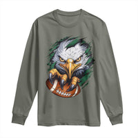 Philadelphia Fan Long Sleeve Shirt Green Eagles Sport Game Day - Wonder Print Shop