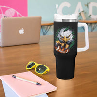 Philadelphia Fan Tumbler With Handle Green Eagles Sport Game Day - Wonder Print Shop