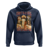 Christ Is Coming Are You Swallowing Hoodie Funny Offensive Jesus Christian - Wonder Print Shop