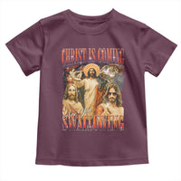 Christ Is Coming Are You Swallowing Toddler T Shirt Funny Offensive Jesus Christian - Wonder Print Shop