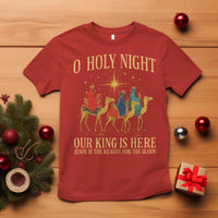 O Holy Night Our King Is Here Jesus Is The Reason T Shirt Christian Religious Xmas - Wonder Print Shop