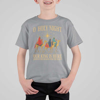O Holy Night Our King Is Here Jesus Is The Reason T Shirt For Kid Christian Religious Xmas - Wonder Print Shop