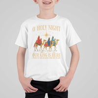 O Holy Night Our King Is Here Jesus Is The Reason T Shirt For Kid Christian Religious Xmas - Wonder Print Shop