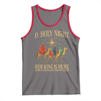 O Holy Night Our King Is Here Jesus Is The Reason Tank Top Christian Religious Xmas - Wonder Print Shop