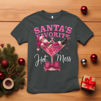 Funny Christmas Santas Favorite Hot Mess T Shirt Xmas Drinking Party - Wonder Print Shop