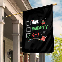 Funny 67 Christmas Garden Flag Nice Naughty 67 Xmas Checklist - Wonder Print Shop