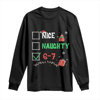 Funny 67 Christmas Long Sleeve Shirt Nice Naughty 67 Xmas Checklist - Wonder Print Shop
