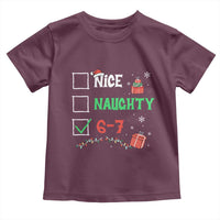 Funny 67 Christmas Toddler T Shirt Nice Naughty 67 Xmas Checklist - Wonder Print Shop