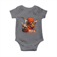 Texas Fan Baby Onesie Orange Longhorns Cow Texas Pride Sport Lover - Wonder Print Shop