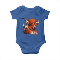 Texas Fan Baby Onesie Orange Longhorns Cow Texas Pride Sport Lover - Wonder Print Shop