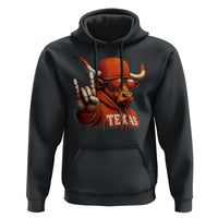 Texas Fan Hoodie Orange Longhorns Cow Texas Pride Sport Lover - Wonder Print Shop
