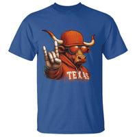 Texas Fan T Shirt Orange Longhorns Cow Texas Pride Sport Lover - Wonder Print Shop