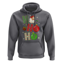 Funny Christmas Santa Ho Ho Ho 67 Hoodie Six Seven Meme 6 7 Xmas Bauble - Wonder Print Shop
