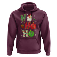 Funny Christmas Santa Ho Ho Ho 67 Hoodie Six Seven Meme 6 7 Xmas Bauble - Wonder Print Shop
