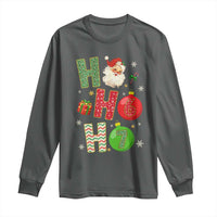 Funny Christmas Santa Ho Ho Ho 67 Long Sleeve Shirt Six Seven Meme 6 7 Xmas Bauble - Wonder Print Shop