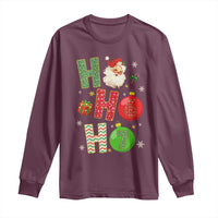 Funny Christmas Santa Ho Ho Ho 67 Long Sleeve Shirt Six Seven Meme 6 7 Xmas Bauble - Wonder Print Shop