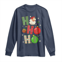Funny Christmas Santa Ho Ho Ho 67 Long Sleeve Shirt Six Seven Meme 6 7 Xmas Bauble - Wonder Print Shop
