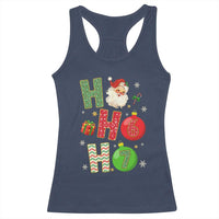 Funny Christmas Santa Ho Ho Ho 67 Racerback Tank Top Six Seven Meme 6 7 Xmas Bauble - Wonder Print Shop