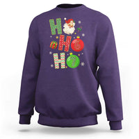 Funny Christmas Santa Ho Ho Ho 67 Sweatshirt Six Seven Meme 6 7 Xmas Bauble - Wonder Print Shop