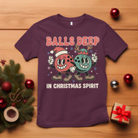 Funny Christmas Bowling T Shirt Balls Deep In Christmas Spirit - Wonder Print Shop