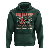Funny Christmas Bowling Hoodie Balls Deep In Christmas Spirit - Wonder Print Shop