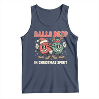Funny Christmas Bowling Tank Top Balls Deep In Christmas Spirit - Wonder Print Shop