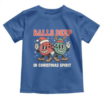 Funny Christmas Bowling Toddler T Shirt Balls Deep In Christmas Spirit - Wonder Print Shop