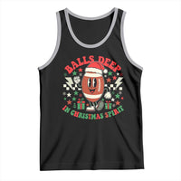 Funny Xmas American Football Tank Top Balls Deep In Christmas Spirit Game Day - Wonder Print Shop