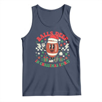 Funny Xmas American Football Tank Top Balls Deep In Christmas Spirit Game Day - Wonder Print Shop