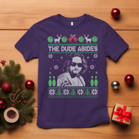 The Dude Abides Christmas Bowling T Shirt Funny Bowling Movie - Wonder Print Shop