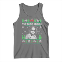 The Dude Abides Christmas Bowling Tank Top Funny Bowling Movie - Wonder Print Shop