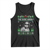 The Dude Abides Christmas Bowling Tank Top Funny Bowling Movie - Wonder Print Shop