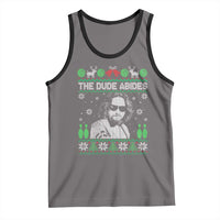 The Dude Abides Christmas Bowling Tank Top Funny Bowling Movie - Wonder Print Shop