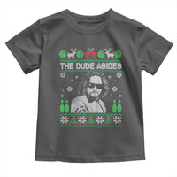 The Dude Abides Christmas Bowling Toddler T Shirt Funny Bowling Movie - Wonder Print Shop