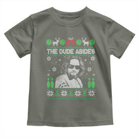 The Dude Abides Christmas Bowling Toddler T Shirt Funny Bowling Movie - Wonder Print Shop
