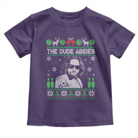 The Dude Abides Christmas Bowling Toddler T Shirt Funny Bowling Movie - Wonder Print Shop