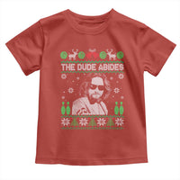 The Dude Abides Christmas Bowling Toddler T Shirt Funny Bowling Movie - Wonder Print Shop